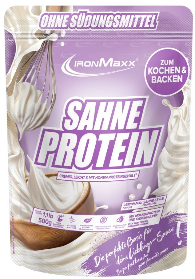 IronMaxx Sahne Protein (500g Beutel)