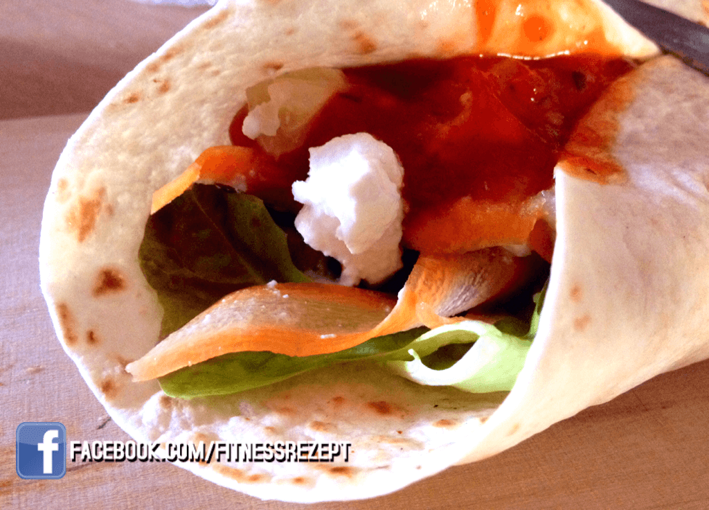 Scharfer Veggie Wrap