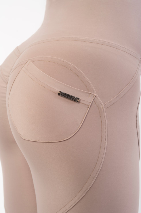 Nebbia High Waist & Lifting Effect Bubble Butt Pants 587 cream