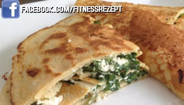 Gefüllte Spinat-Feta Reiskuchen