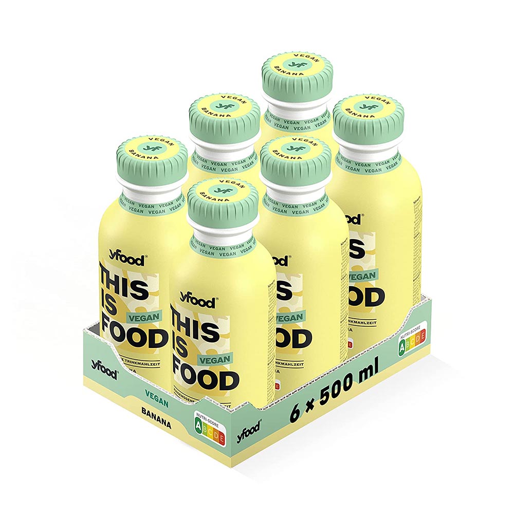 yfood Vegan Drinks - Trinkmahlzeit (6 x 500ml)