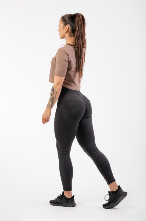 Nebbia High Waist & Lifting Effect Bubble Butt Pants 587 black