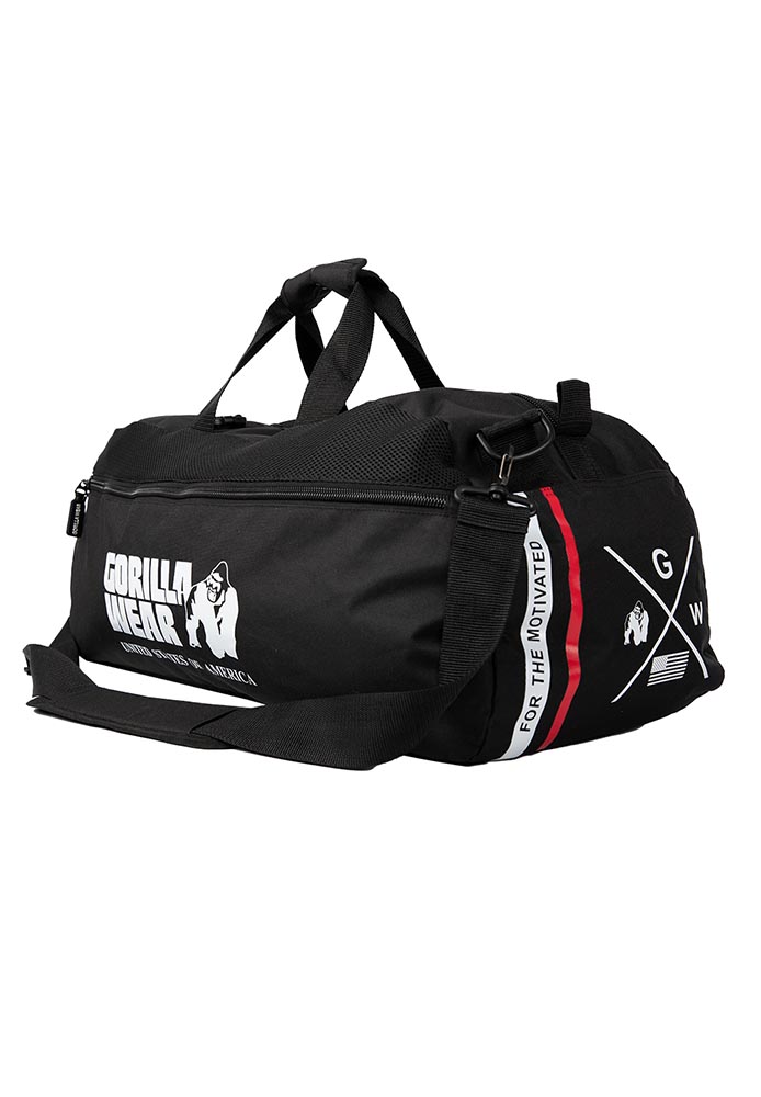 Gorilla Wear Norris Hybrid Gym Bag / Backpack Schwarz