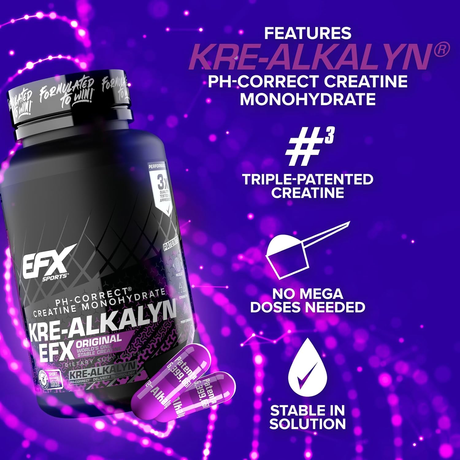 EFX Kre-Alkalyn 3000 (260 Caps)