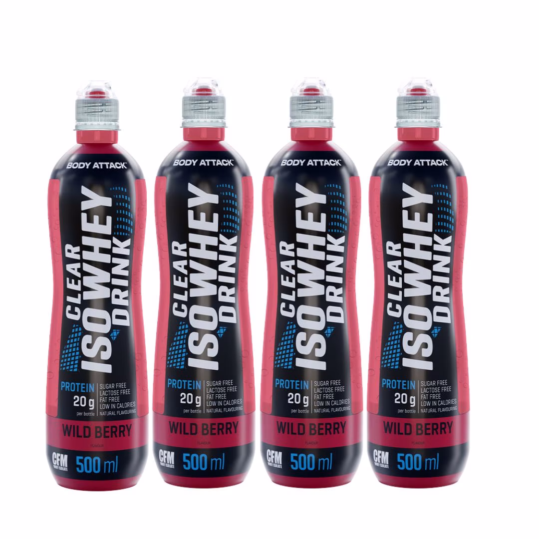 Body Attack Clear Iso Whey Drink (12 x 500ml)