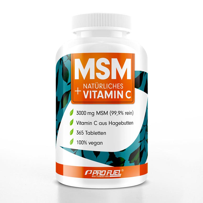 ProFuel MSM + natürliches Vitamin C (365 Tabs)