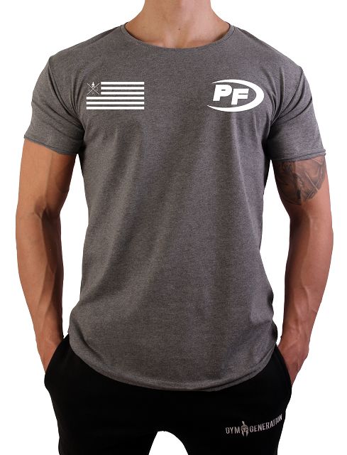 PowerFood Prime Shirt COOL GREY by Gym Generation