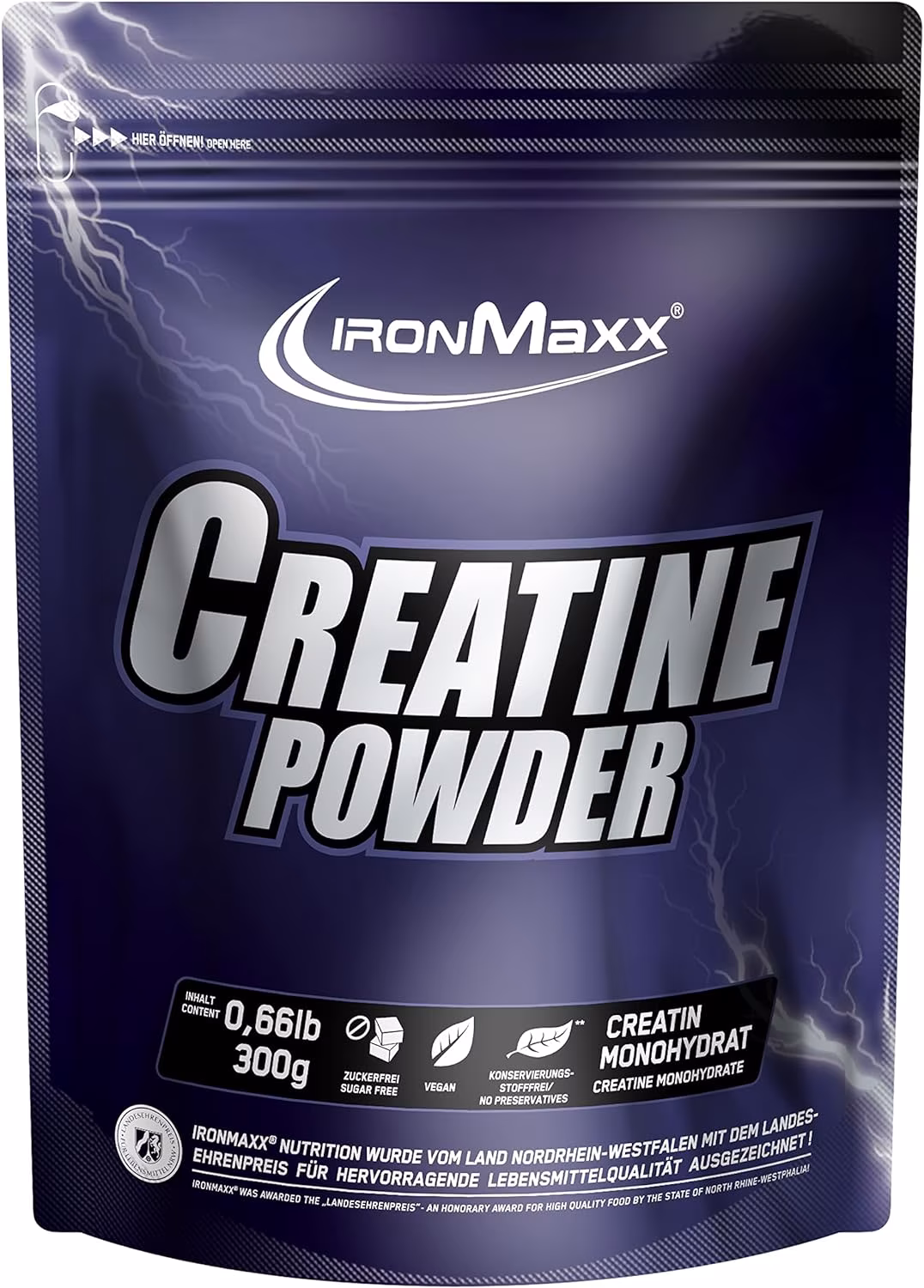 IronMaxx Creatine Powder (300g Beutel) IronMaxx Creatine Powder (300g Beutel)