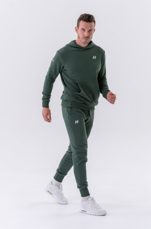 Nebbia Slim sweatpants with side pockets "Reset" 321 dark green