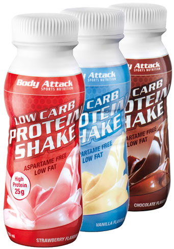 Body Attack Low Carb Protein Shake RTD (12 x 250ml)