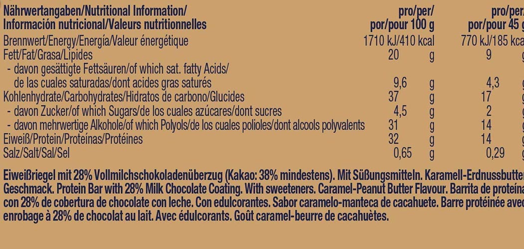 Weider Yippie! Nuts Bar (12 x 45g)