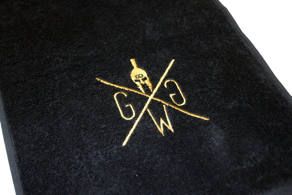 Gym Warriors Sports Towel - Gold Embroidery