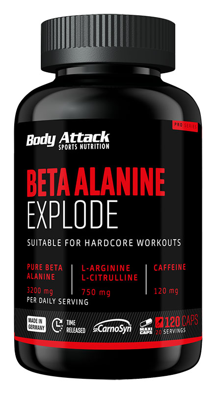 Body Attack Beta Alanine Explode (120 Caps)