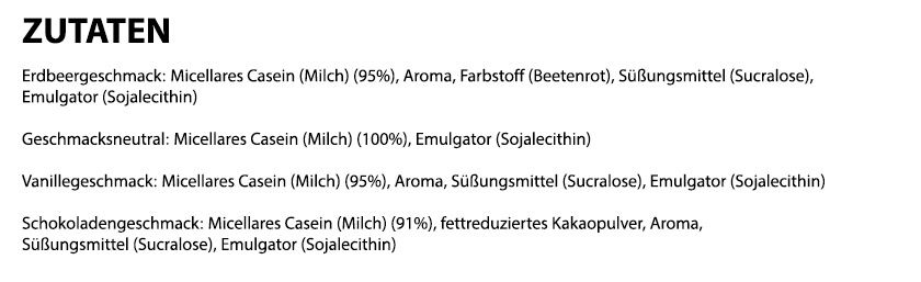 Myprotein Impact Casein (2500g Beutel)