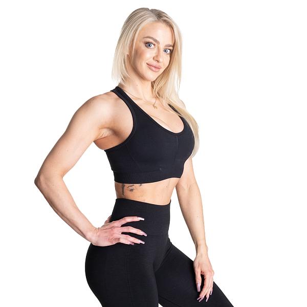 Better Bodies Scrunch Sports Bra - Black