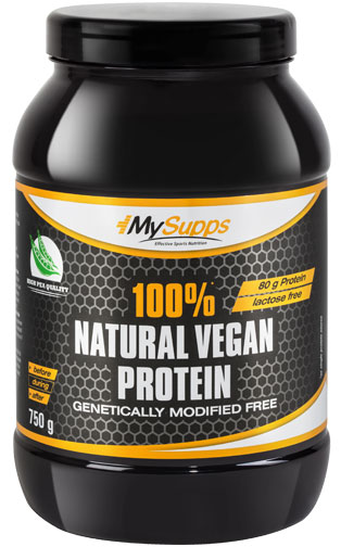 MySupps 100% Natural Vegan Protein (750g Dose)