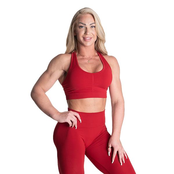 Better Bodies Scrunch Sports Bra - Chili Red