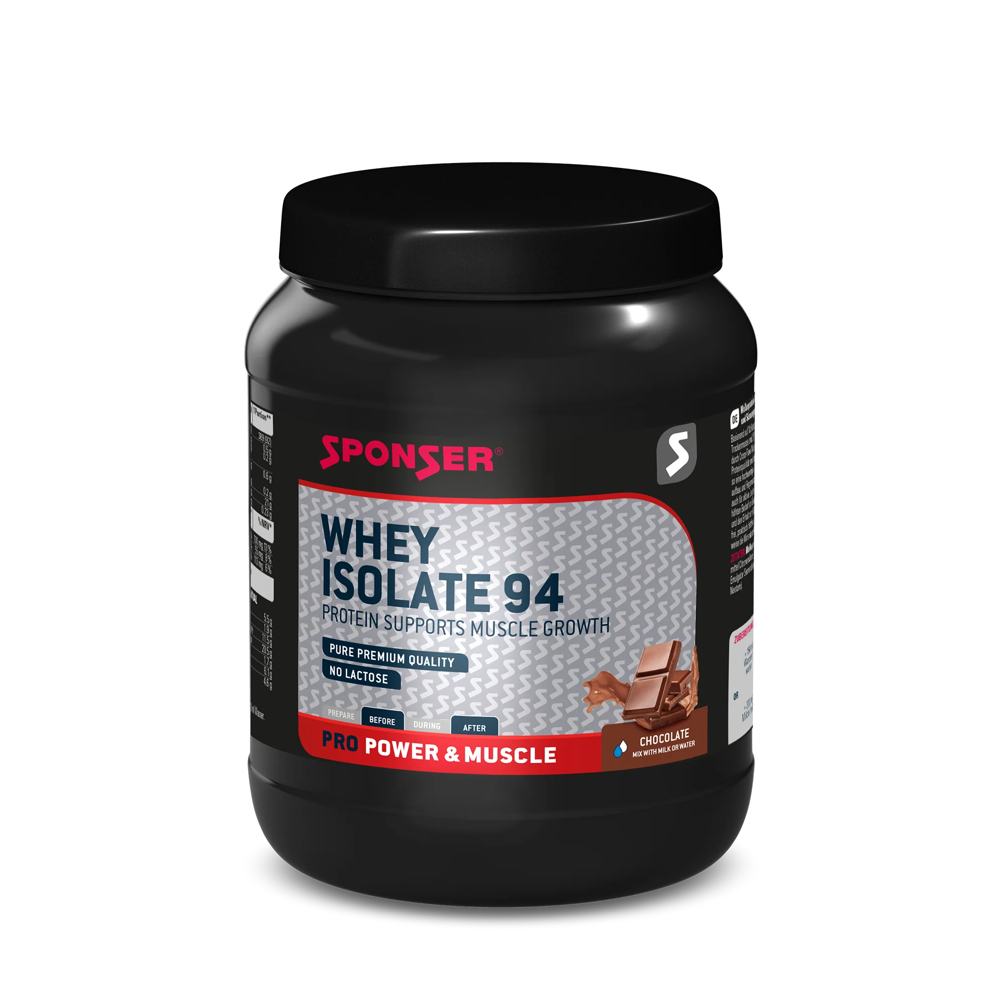 Sponser Whey Isolate 94 (850g Dose)