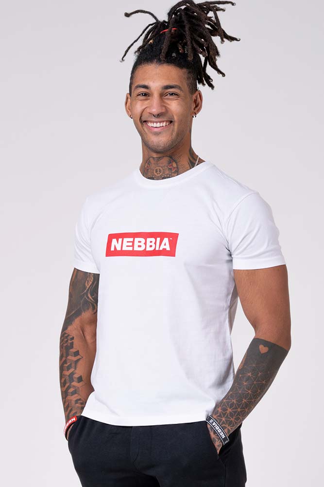 Nebbia Men's Basic T-Shirt 593 Weiss