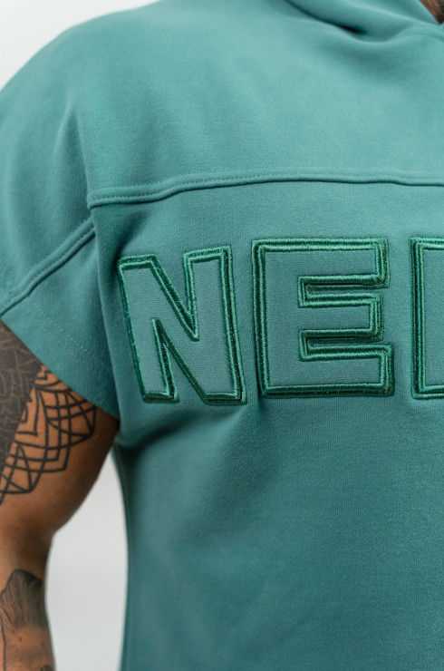 Nebbia Hooded T-Shirt Gym Rag top Champion 706 - green