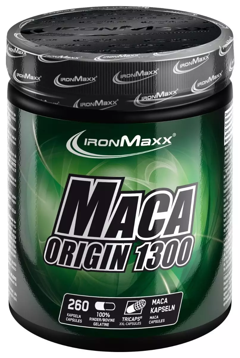 IronMaxx Maca Origin 1300 Tricaps® (260 Caps)
