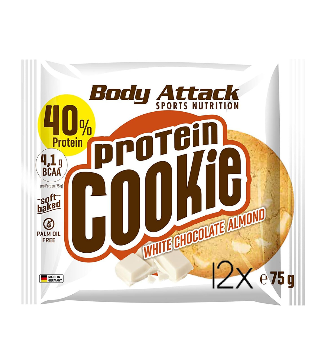 Body Attack Protein Cookie (12 x 75g)