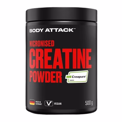 Body Attack Micronised Creatine Powder Creapure (500g Dose)