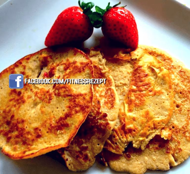 Warme Erdbeerpancakes Warme Erdbeerpancakes