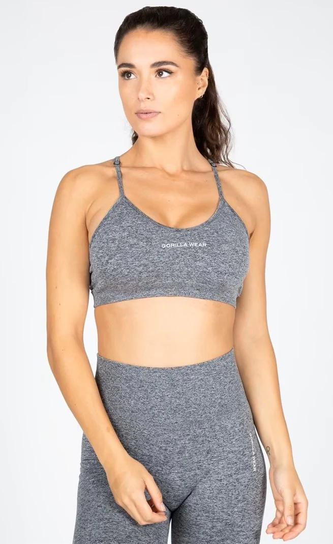 Gorilla Wear Quincy Seamless Sport Bra - Grau