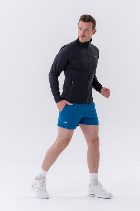 Nebbia Sporty Zipper Jacket with side pockets "Control" 332 Black