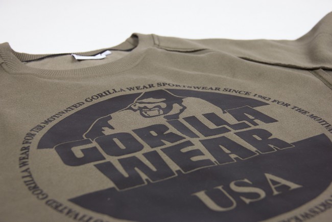 Gorilla Wear Bloomington Crewneck Sweatshirt Army Green