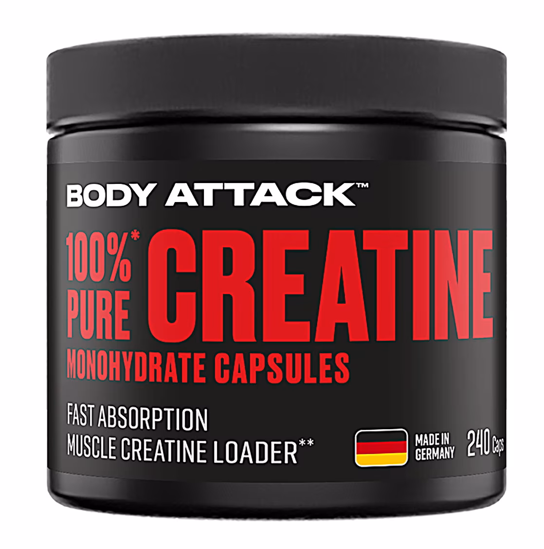Body Attack Pure Creatine (240 Caps) Body Attack Pure Creatine (240 Caps)