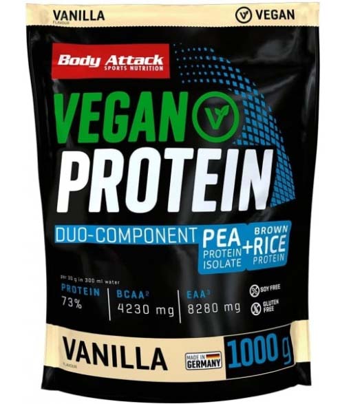 Body Attack Vegan Protein (1000g Beutel)