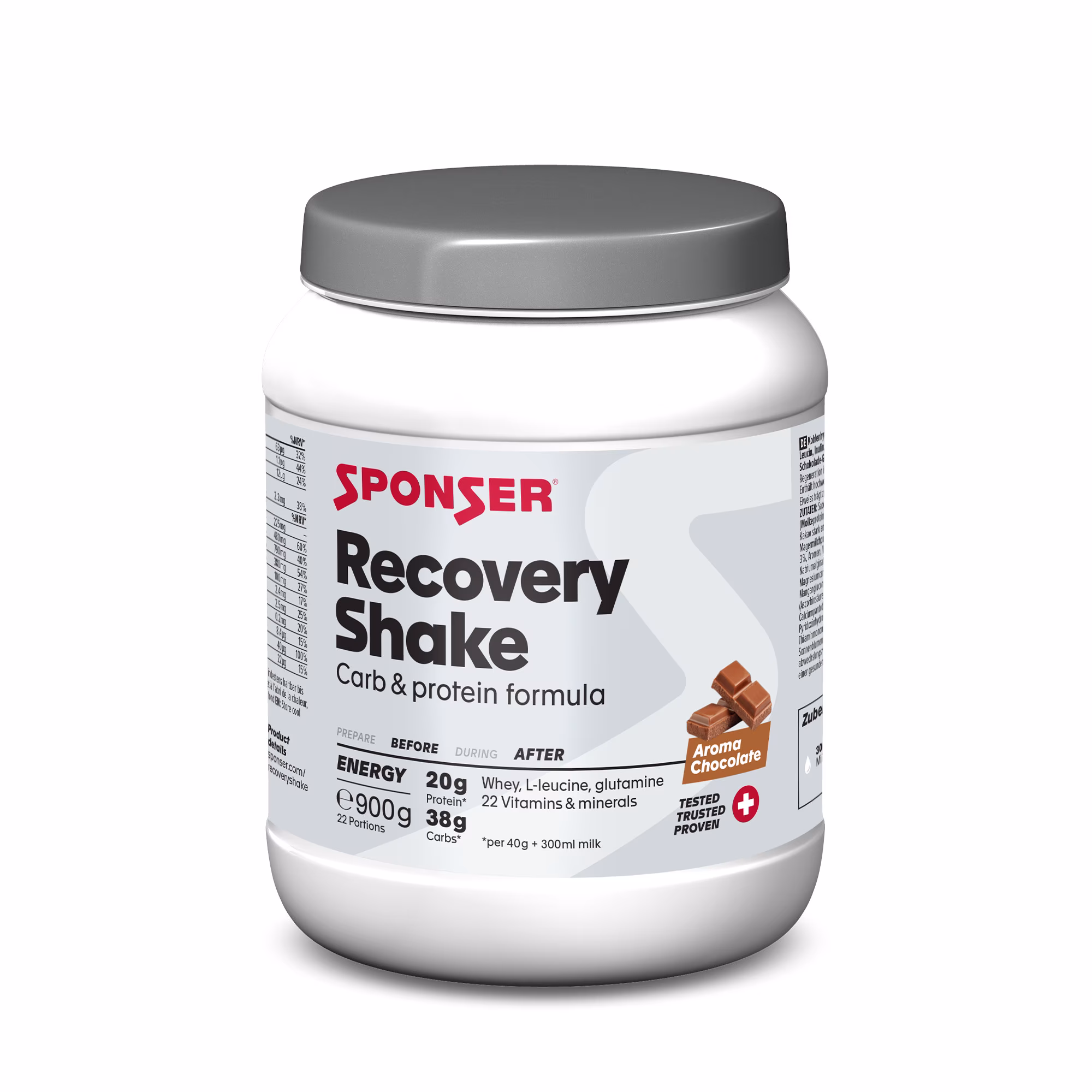 Sponser Recovery Shake (900g Dose) Sponser Recovery Shake (900g Dose)