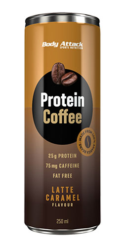 Body Attack Protein Coffee Latte Caramel (250ml)