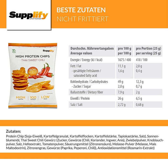 Supplify High Protein Chips (6 X 50G)