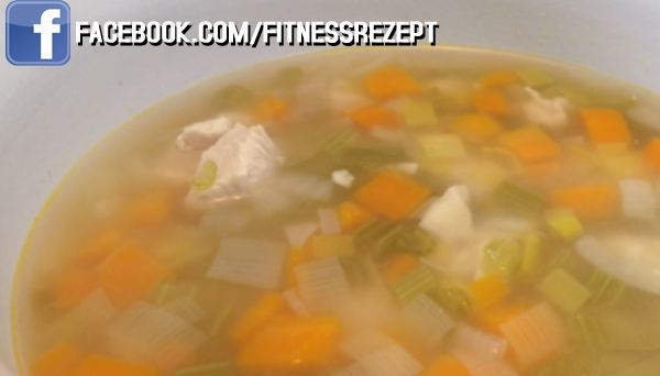 Fitness Hähnchen Suppe