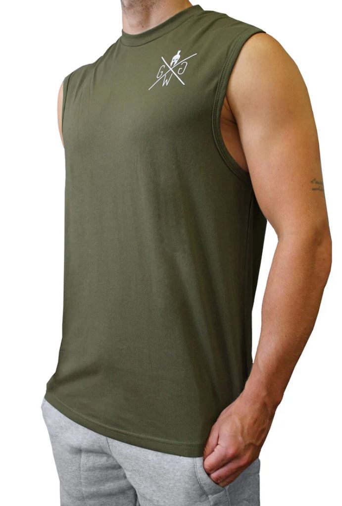 Gym Generation Pump Cover Tank - olive