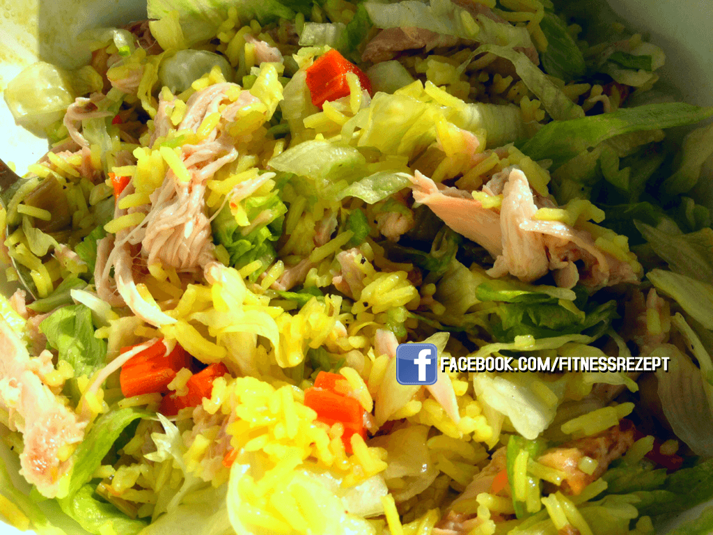 Hähnchen-Reis-Salat