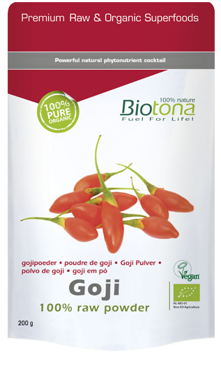 Biotona Goji 100% Raw Powder (200g Beutel)