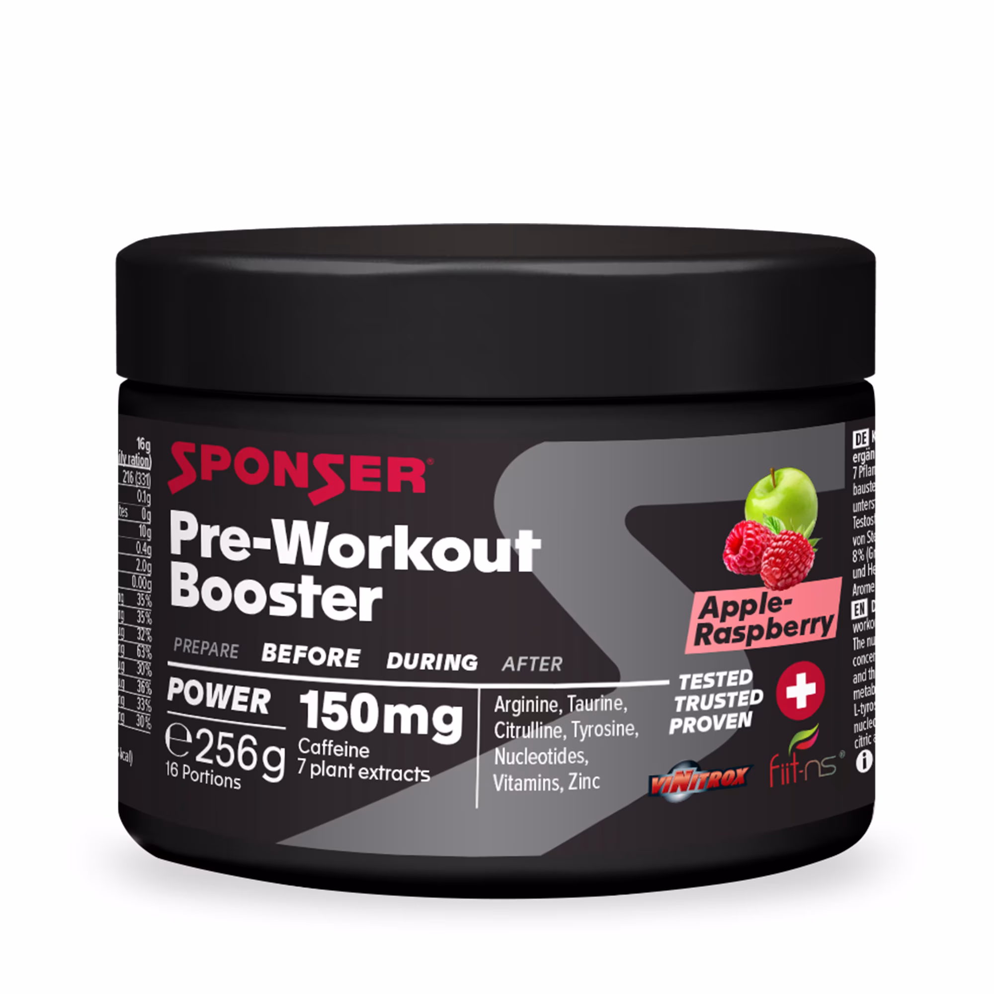 Sponser Pre-Workout Booster (256g Dose) Sponser Pre-Workout Booster (256g Dose)