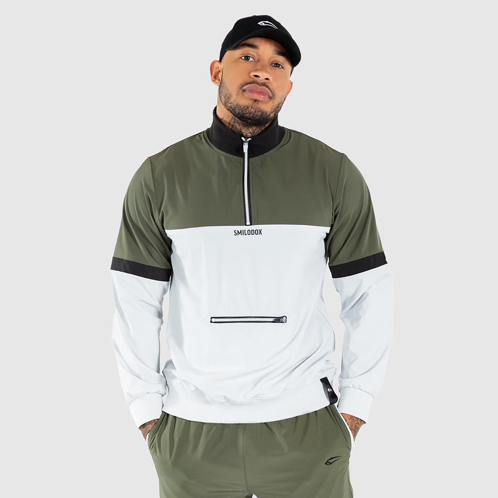 Smilodox Trainingsjacke Urbanice Half Zip Grün