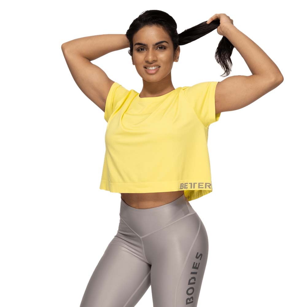 Better Bodies Rockaway Seamless Tee Lemon Yellow