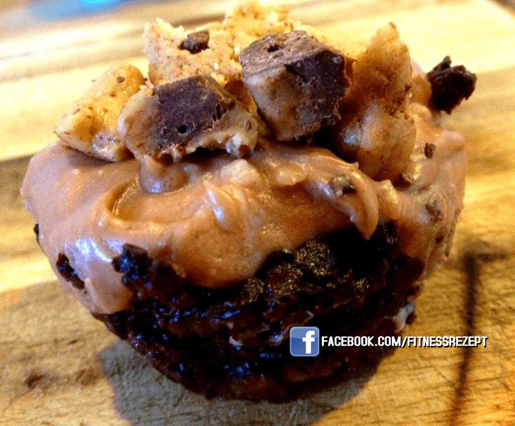 Chocolate Chip Cookie Protein Dough Muffin