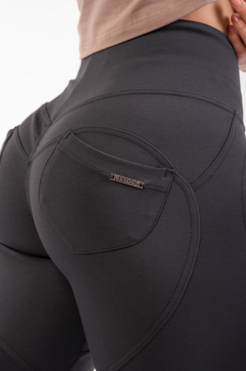 Nebbia High Waist & Lifting Effect Bubble Butt Pants 587 black