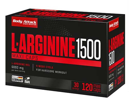 Body Attack L-Arginine 1500 (120 Maxi Caps)