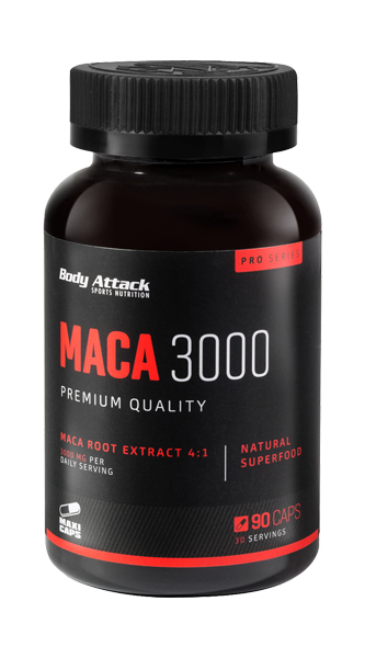 Body Attack Maca 3000 (90 Caps)