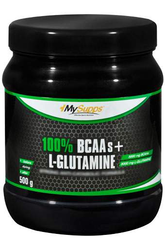 MySupps 100% Pure BCAA plus Pure L-Glutamine (500g Dose)