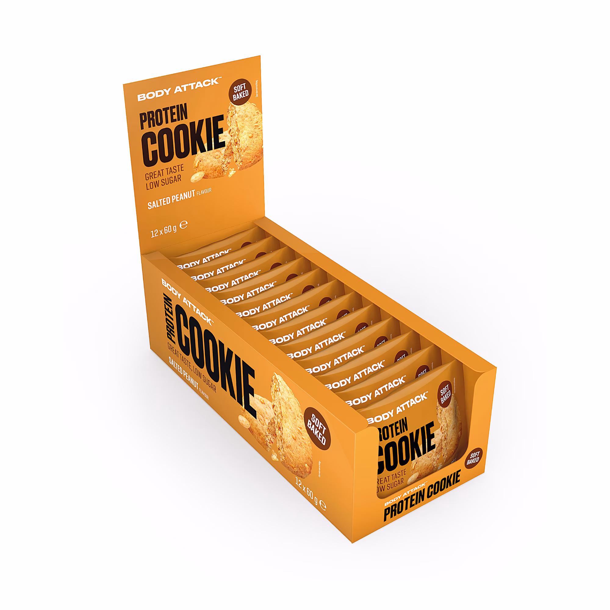 Body Attack Protein Cookie (12 x 60g) Body Attack Protein Cookie (12 x 60g)
