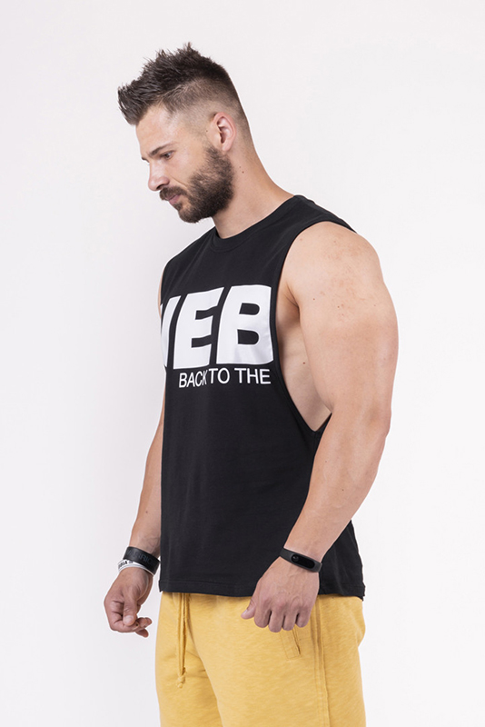 Nebbia Back To The Hardcore Tank Top 144 BLACK